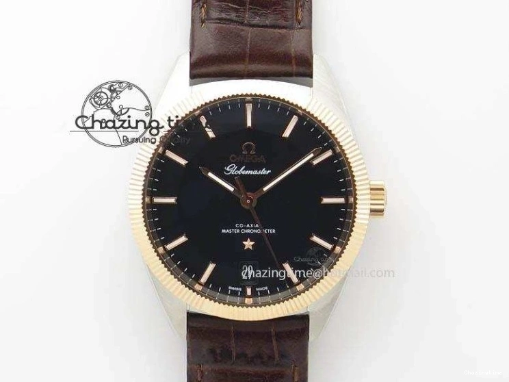 0510 Stylish Seamaster 300M Diver Rose Gold VSF 1:1 Best Edition Black Dial on Mesh Bracelet A 7662